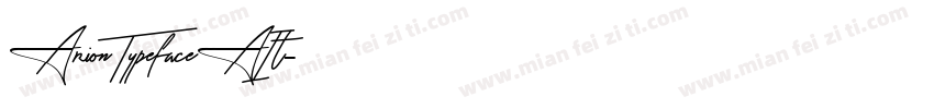 Arion TypefaceAIt字体转换